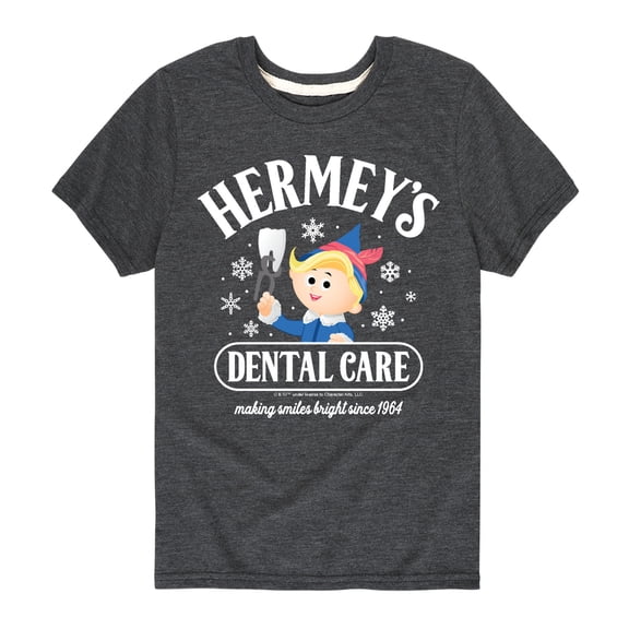 Rudolph The Red-Nosed Reindeer - Hermeys Dental Care Short Sleeve Graphic T-Shirt