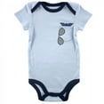 thumbnail image 3 of Luvable Friends Baby Boy Cotton Bodysuits 5pk, Airplane, 3-6 Months, 3 of 6