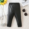 thumbnail image 4 of Spazoro Kids Girls Sweatpants, Loose Casual Solid Color Fall Winter Warm Leggings for Toddler Girls Black Size 9 Months, 4 of 8