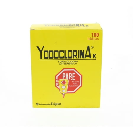 Yodoclorina Furazolidona Anti-diarreico - Antidiarreico 100 Tab (Pack of 6)