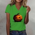 thumbnail image 2 of Bovemsi Tops for Women Trendy Loose‑Fit V‑Neck Graphic Short‑Sleeve Prints Fashion Outfits Clothes XXL, 2 of 4