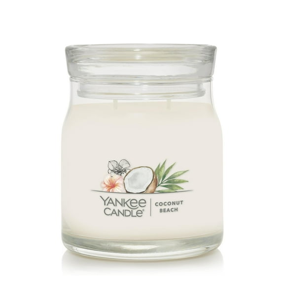 Yankee Candle Signature Medium 2-Wick Candle, Coconut Beach, 13 oz