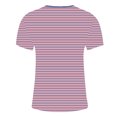 thumbnail image 5 of LYEAA Summer Men T Shirts Short Sleeves Crew Neck Beach Loose Pullover T-shirts Striped Casual Soft Comfortable Breathable Men's Tops Pink 3XL, 5 of 5