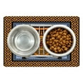 thumbnail image 1 of Greek Key Pet Mat for Food and Water, Frame with Traditional Vintage Square Ornament Meander and Amphora, Non-Slip Rubber Mat for Dogs and Cats, 18" X 12", by Ambesonne, 1 of 2