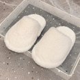 thumbnail image 6 of Kids Solid Color House Slippers, Boys Girls Simple Plain Fuzzy Open Back Indoor Slippers Warm Winter Home Slippers for Little Child to Big Kids 5.5-12 Years, 6 of 6