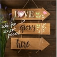 thumbnail image 5 of (5 pack) Plaid Unpainted Wood Surface Word, Love, 7", 5 of 8