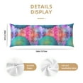 thumbnail image 3 of Disketp Vintage Mandala Print Body Pillow Cover - Super Soft 20x54 Body Pillow Case,Long Side Hidden Zipper, 3 of 8