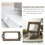 12 Pcs Drawer Vintage Label Frame Metal Label Frames Metal Antique ...