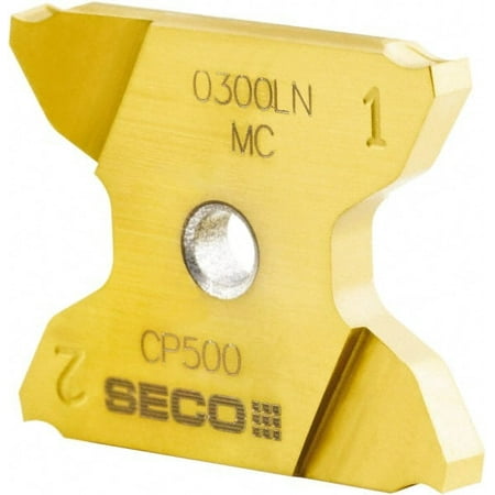 

Seco 2503019-A0094RNX4GK MC Grade CP500 3/32 Cutting Width Carbide Grooving Insert 0.256 Max Depth of Cut Right Hand 0.0075 Corner Radius TiAlN/TiN Finish