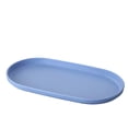 thumbnail image 2 of COM1950s Serving Tray, Serving Platter, Reusable Plastic Oval Tray, Stackable Space Saving Design, Multi Purpose Kitchen Dining Tray for Snacks Appetizers Desserts, 2 of 7