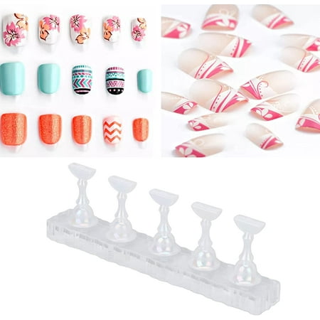 Acrylic Nail Art Practice Stands Magnetic Nail Tip Holder Training ...