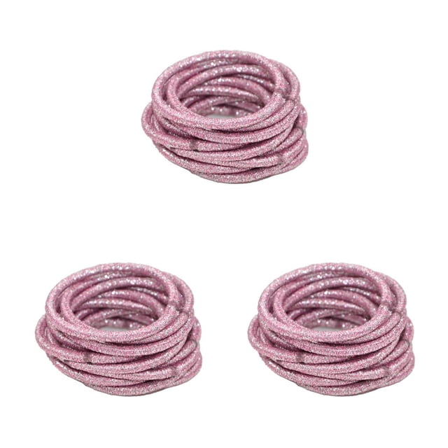Qarigey 10 piezas de bandas para el cabello Bling Hairband decorativo sólido Universal protector Cola de Caballo titular Scrunchies accesorios Type1 NO1