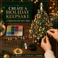 thumbnail image 5 of DIY Beaded Christmas Tree Kit - 3D Crystal Bead Pearl Art Set with LED Lights Angel Topper Tabletop Fall Winter Decor for Christmas Gifts & Birthday Gifts, 5 of 9