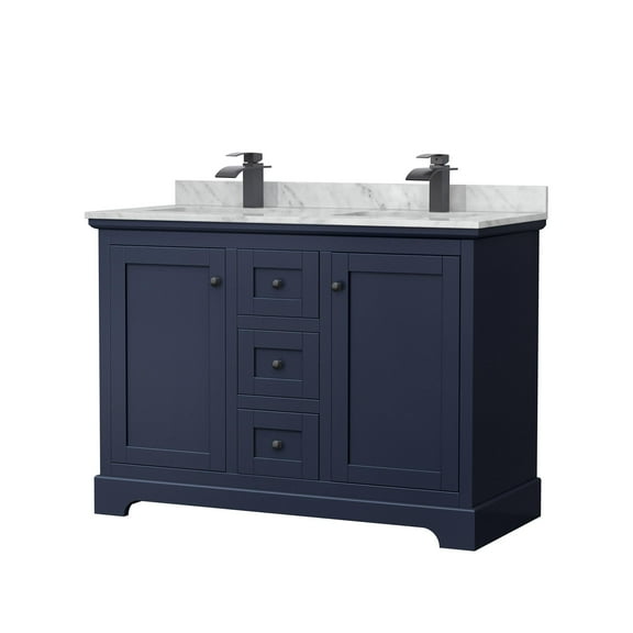 Wyndham Collection Wcv232348dcmunsmxx Avery 48" Free Standing Double Basin Vanity Set -