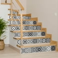 thumbnail image 4 of Mi Alma Peel & Stick Tiles - Black Floral Vinyl Backsplash 12x12, 4 of 11
