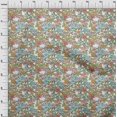thumbnail image 4 of oneOone Viscose Chiffon Baby Blue Fabric Florals Quilting Supplies Print Sewing Fabric By The Yard 42 Inch Wide, 4 of 6