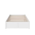 thumbnail image 6 of AFI Concord Full Solid Wood Platform Bed with Footboard & Full Trundle in White, 6 of 7