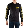 thumbnail image 4 of Mens Spongebob Squarepants Cartoon Character Black & Yellow Long Sleeve Shirt-XXL, 4 of 7