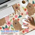 thumbnail image 2 of Long Mouse Pads for Desk,Pomeranian Dogs and Pioneer Flower Desk Mats on Top Of Desks, Desk Mouse Pad Extra Large with 3mm Non-Slip Base and Stitched Edge for Gaming,Office,Work,Home 47.3"x23.6", 2 of 6