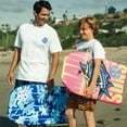 thumbnail image 3 of Maui and Sons 37 inch Lightweight Bodyboard with Leash - Cool Daze in Blue Palm, 3 of 7