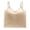 Beige, variant on Spaghetti Straps Thin Strap Tank Tops Stretch Camisole Breathable Stretch Cami Top Crop Tank Top Summer Cami Shirt Fitted Sleeveless Stretch Vest Sleeveless Tank Khaki L