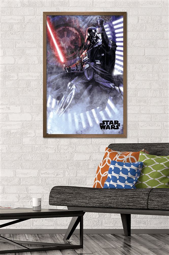 Star Wars: A New Hope - Vader Wall Poster, 22.375" x 34", Framed
