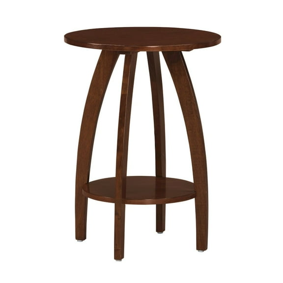 Convenience Concepts Aldrin End Table with Shelf in Espresso Wood Finish