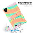 thumbnail image 6 of Dteck 8 inch Case with Shoulder Strap, Colorful Rubber Shockproof Case with Kickstand Compatible with Samsung Galaxy Tab A 8.0 / Dragon Touch 8 inch/ Vankyo Matrixpad S8/ Vucatimes N8, Pink/Orange, 6 of 6