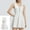 Blue, variant on 2025 Zip Up Sports Dress for Women Solid Casual Outdoor Athletic Workout Dresses Flowy Crewneck Mini A-line Sundress
