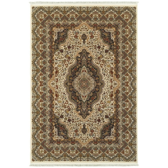 Moretti Wembley Area Rug 5560W Ivory Medallion Eye 7' 10" x 10' 10" Rectangle