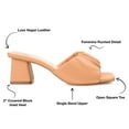 thumbnail image 3 of Journee Womens Briarr Open Square Toe Block Heel Sandals, 3 of 7