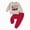H261-Khaki, variant on TOWED22 Baby Boy Christmas Outfits Cute Print Long Sleeve Sweatshirt Elastic Pants Infant Newborn Winter Clothes