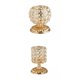 thumbnail image 1 of Portavelas de cristal candeliere de comedor Centro de Decoración de compromiso, 1 of 9