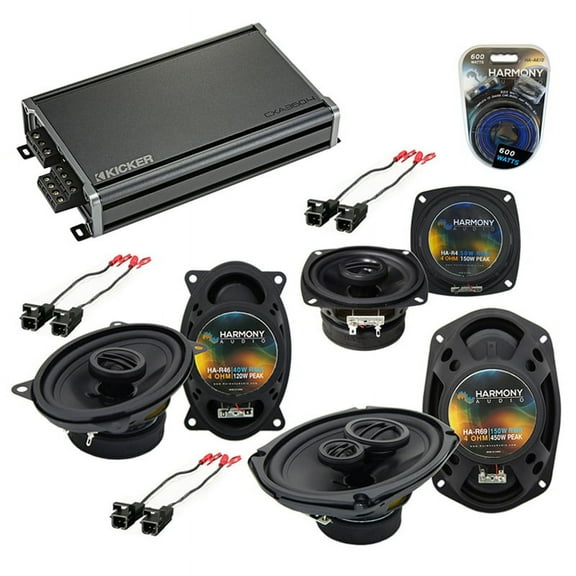 Fits Buick Regal 1988-1994 Speaker Upgrade Harmony Speakers & CXA360.4 Amplifier