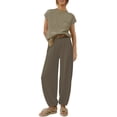 thumbnail image 3 of Women's 2 Piece Casual Outfit Long Sleeve Top and Pants Set, 3 of 9