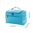 thumbnail image 5 of Zipper Toiletry Pouch Convenient Organizing Bag Large Capacity Cosmetic Case, 5 of 18