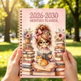 thumbnail image 3 of UALSRZL 5 Year Monthly Planner 2026-2030, Vintage Floral Cover Notebook Journal, Cute Girl Schedule Organizer for School Office, 3 of 6