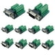 thumbnail image 1 of 10PCS DB9 Solderless Connector, RS232 D-SUB Serial to 2 Row 9-Pin Port Terminal Adapter Breakout Board with Nuts, 1 of 5