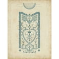 thumbnail image 2 of d Argenville, DeZallier 19x24 White Modern Wood Framed Museum Art Print Titled - Garden Design in Blue III, 2 of 4