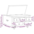 thumbnail image 2 of vidaXL Table Basse Bois de Manguier Brut 70x70x40 cm, 2 of 4