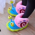 thumbnail image 2 of Zapatillas de caracol Unisex, zapatillas de deporte de interior para el hogar con dibujos animados, zapatos cálidos de casa de felpa, chanclas suaves y acogedoras, 2 of 5