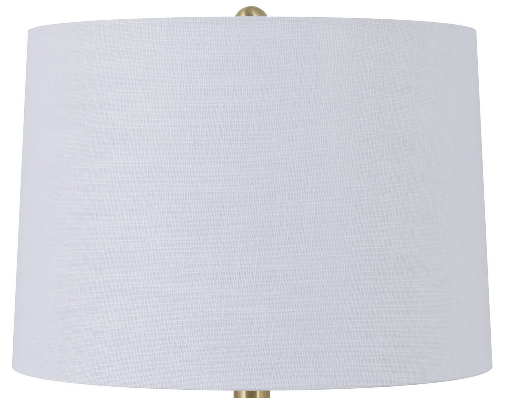 Mainstays 20 in Table Lamp, Black Ball Base with White Shade