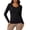 Black, variant on Long Sleeve Shirts for Women Solid Color Casual Bodysuit Basic Tee Fall Slim Fit Soft Long Sleeve T-Shirt Crew Neck Casual Tops Fitted Thermal Undershirt