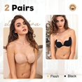 thumbnail image 4 of 2 Pair Nipple Cover,Self Adhesive Invisible Bra Push Up Backless Strapless Magic Sticky Bras Wing-Shape Silicone Bra for Women, 4 of 5