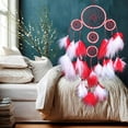 thumbnail image 4 of Wind Chimes Circular Feathers Wall Hanging Decoration Decor Craft, 4 of 4