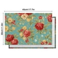 thumbnail image 6 of Pioneer Flower Floral Print Pattern Summer Placemats Table Placemats Set Of 4-Linen Kitchen Washable Placemats Table Mats 12x18 Inch Non-Slip Heat Resistant, 6 of 6
