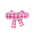 thumbnail image 7 of Girls Pink Plaid Dress Margot Robbie Movie Cosplay Outfit Halloween Party Costume, 7 of 7