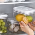 thumbnail image 2 of Food Sealed Storage Box Plastic Grain Jar with Storage Box Lid Snacks Milk Powder Airtight Container, 1700ml, Clear, 2 of 8