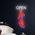 thumbnail image 2 of Handmadetneonsign Sneakers Open Neon Sign, Running Shoes Shop Wall Art Decor, Shoes Store Wall Decor, 2 of 5
