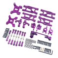 thumbnail image 3 of 1::14 actualización accesorios de brazos oscilantes delanteros/traseros para 144010 144001 144002 124019 RC Crawler , púrpura Violeta Hugo Piezas de actualización de coche RC, 3 of 6